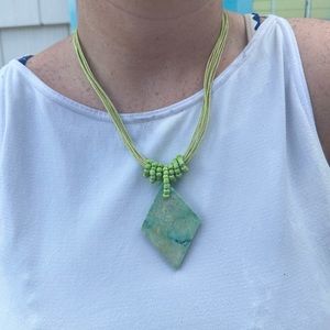 Beaded Stone Necklace